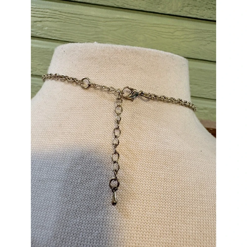 Black Teardrop‎ Bib Statement Necklace Gold Tone Tiered Faceted Stone